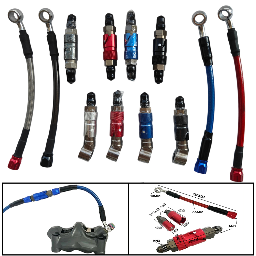 Motorcycle Brake Cable - Kit Adaptador de Mangueira de Freio