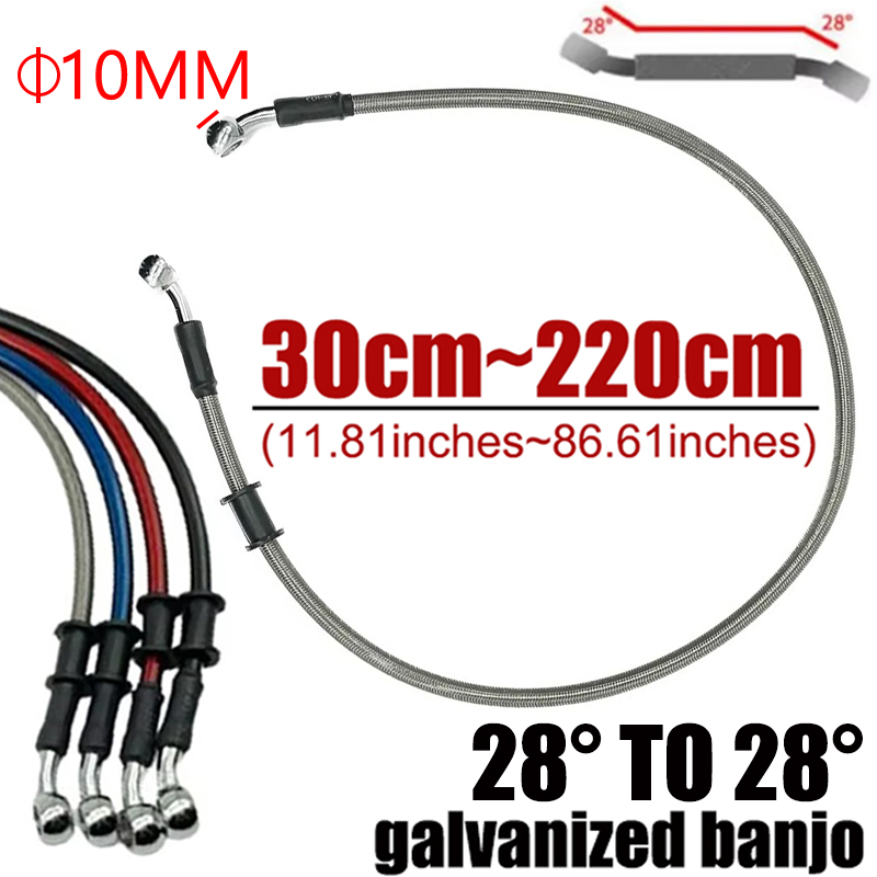 Motorcycle Brake Cable - Prata 30cm a 220cm 28 °
