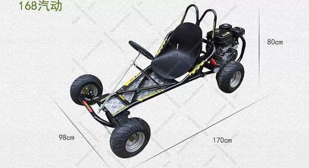 Kart de Drift Modificado 168CC - Brake Disc Motorcycle avaliação e preço
