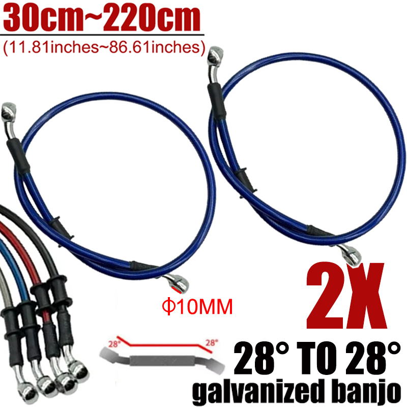2X Universal 30cm-220cm 28 °   - Motorcycle Brake Cable avaliação e preço