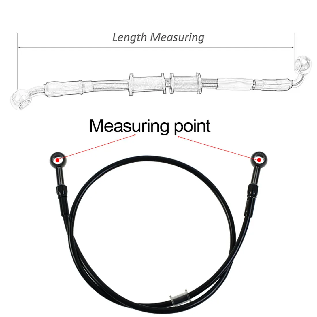 An3 mangueira de freio trançad - Motorcycle Brake Cable avaliação e preço